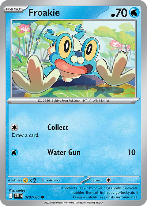 Froakie - CRI-020 - Common