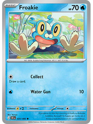 Froakie - CRI-020-RH - Common Reverse Holo