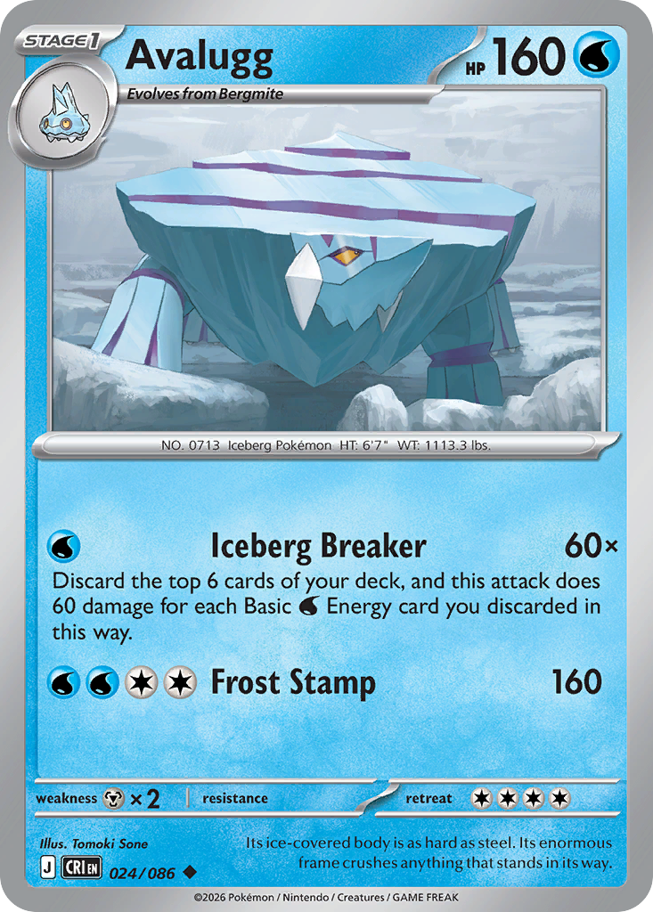 Avalugg - CRI-024 - Uncommon 1