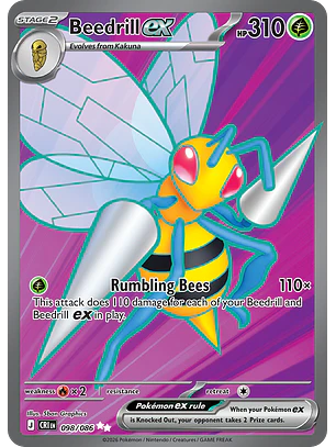 Beedrill ex - CRI-098-H - Ultra Rare