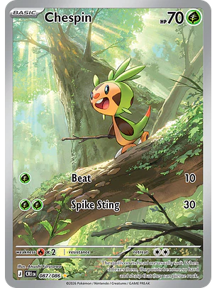 Chespin - CRI-087-H - Illustration Rare