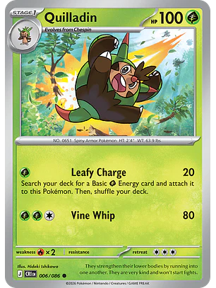 Quilladin - CRI-006-RH - Common Reverse Holo
