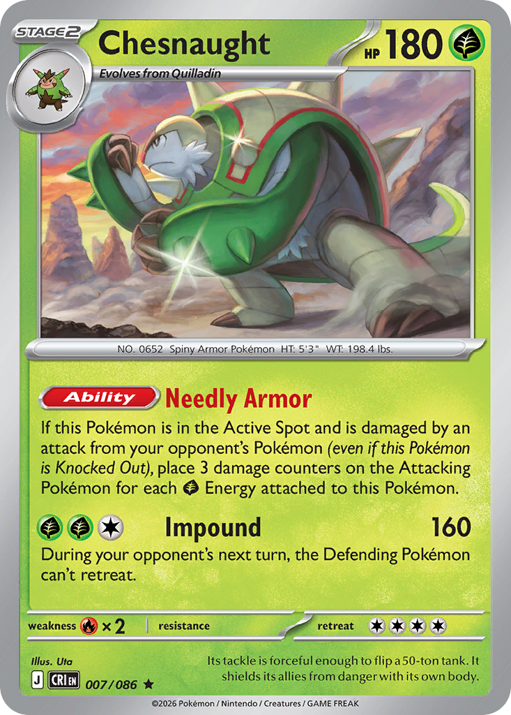 Chesnaught - CRI-007-H - Rare 1