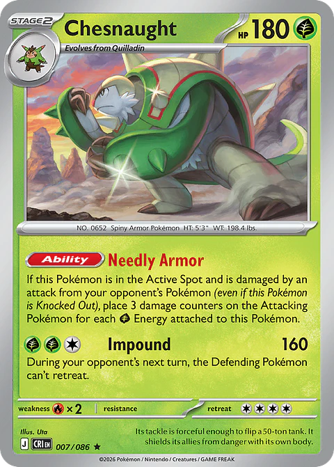Chesnaught - CRI-007-H - Rare
