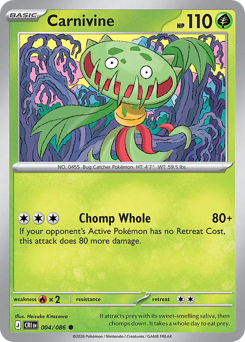 Carnivine - CRI-004-RH - Common Reverse Holo
