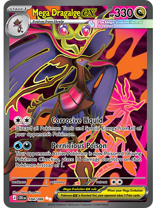 Mega Dragalge ex - CRI-104-H - Ultra Rare