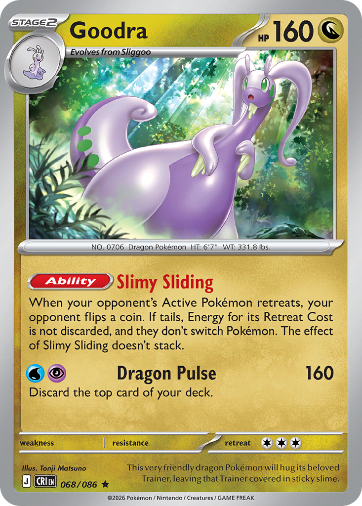 Goodra - CRI-068-H - Rare 1