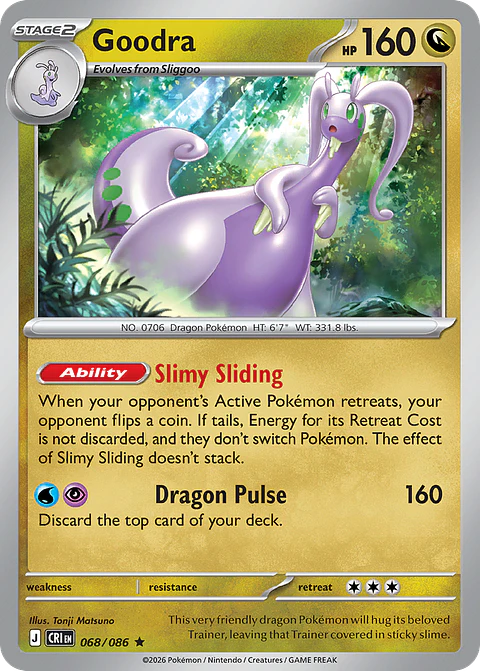Goodra - CRI-068-H - Rare