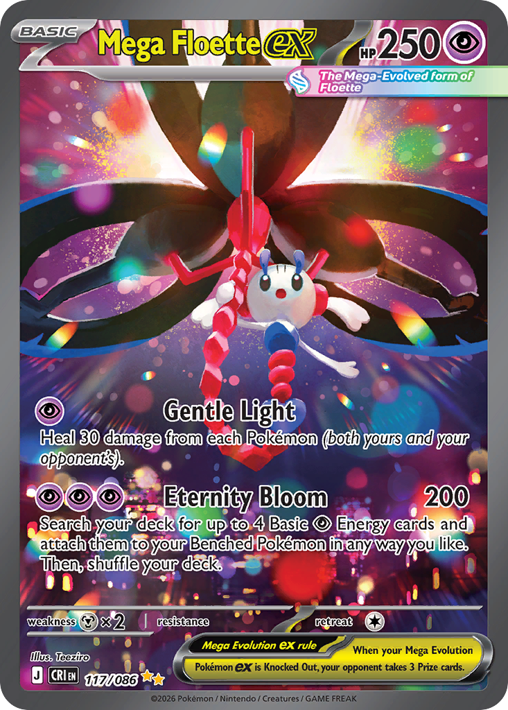 Mega Floette ex - CRI-117-H - Special Illustration Rare 1