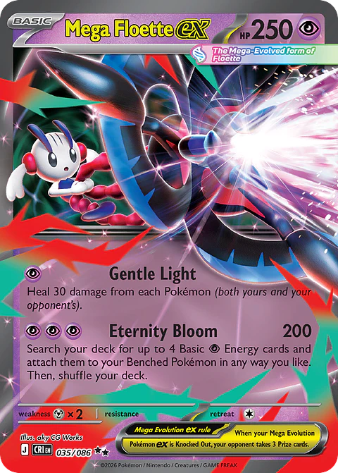 Mega Floette ex - CRI-035-H - Double Rare