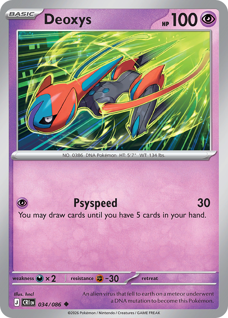 Deoxys - CRI-034 - Uncommon 1