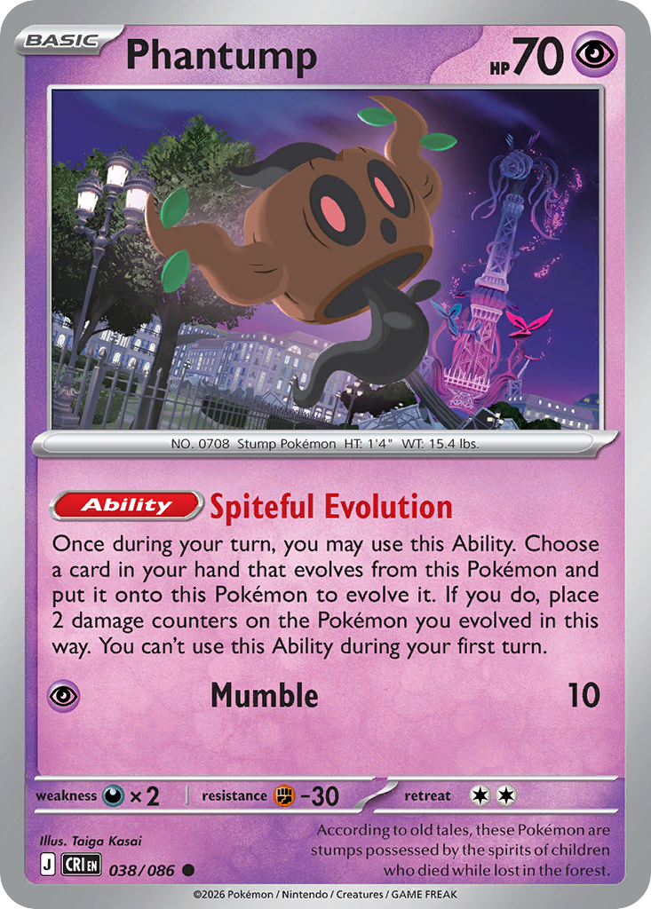 Phantump - CRI-038-RH - Common Reverse Holo 1