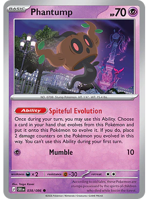 Phantump - CRI-038-RH - Common Reverse Holo