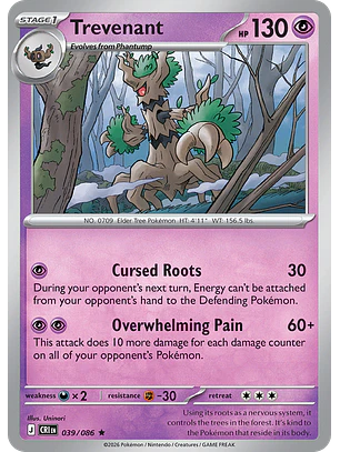 Trevenant - CRI-039-H - Rare