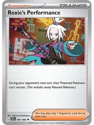 Roxie's Performance - CRI-081-RH - Uncommon Reverse Holo