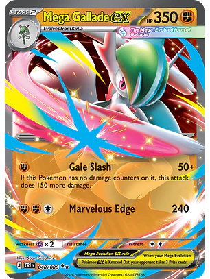 Mega Gallade ex - CRI-048-H - Double Rare