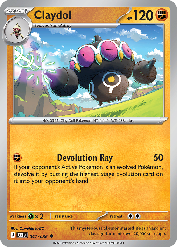 Claydol - CRI-047 - Uncommon 1