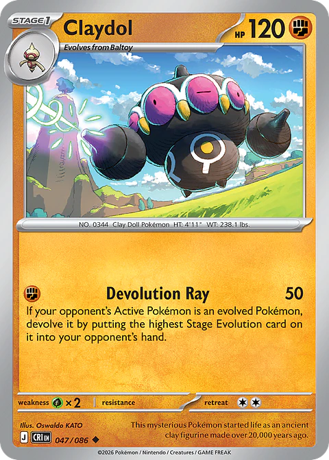 Claydol - CRI-047 - Uncommon