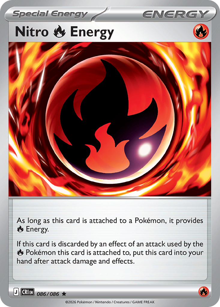 Nitro Fire Energy - CRI-086-H - Rare 1