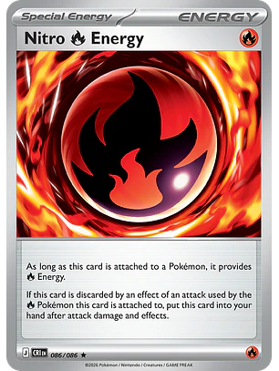 Nitro Fire Energy - CRI-086-RH - Rare Reverse Holo