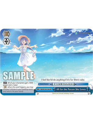All for the Person She Loves - Fdl/W120-E148 - CR