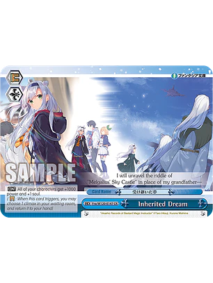 Inherited Dream - Fra/W120-E147 - CR