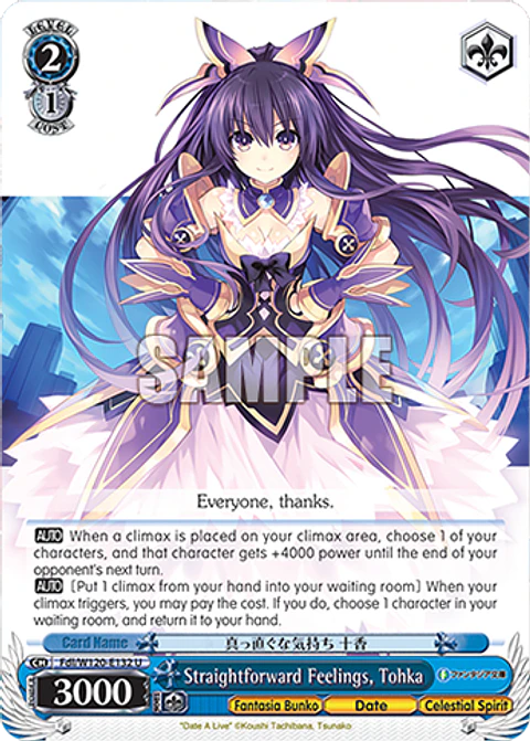 Straightforward Feelings, Tohka - Fdl/W120-E132 - U