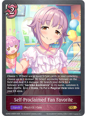 Self-Proclaimed Fan Favorite - ECP02-059EN - Gold