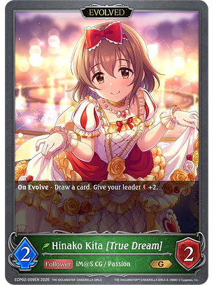 Hinako Kita [True Dream] (Evolved) - ECP02-009EN - Gold