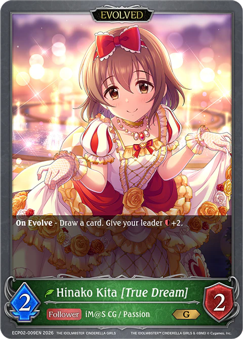 Hinako Kita [True Dream] (Evolved) - ECP02-009EN - Gold