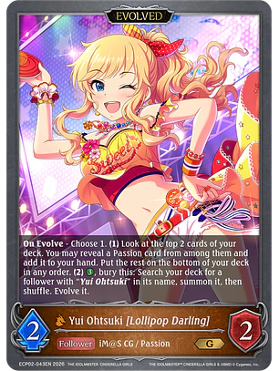 Yui Ohtsuki [Lollipop Darling] (Evolved) - ECP02-043EN - Gold
