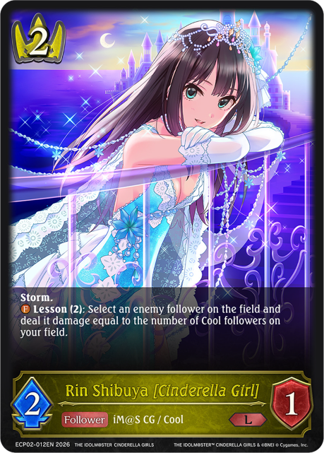 Rin Shibuya [Cinderella Girl] - ECP02-012EN - Legendary 1