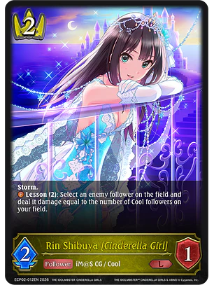 Rin Shibuya [Cinderella Girl] - ECP02-012EN - Legendary