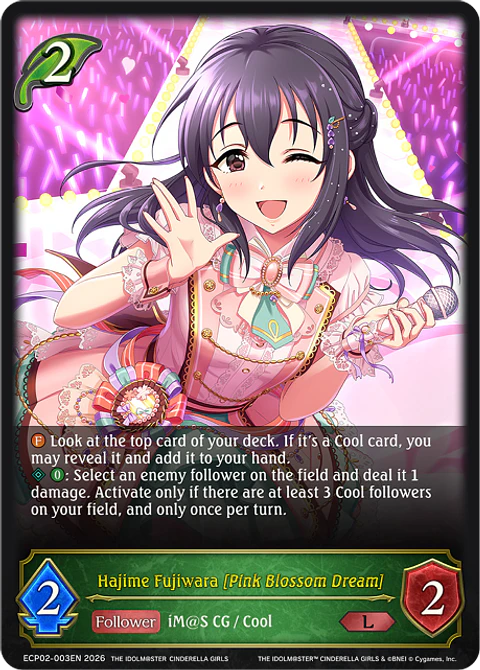 Hajime Fujiwara [Pink Blossom Dream] - ECP02-003EN - Legendary