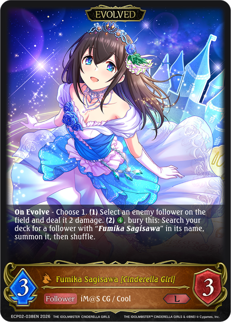Fumika Sagisawa [Cinderella Girl] (Evolved) - ECP02-038EN - Legendary 1