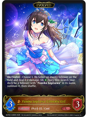 Fumika Sagisawa [Cinderella Girl] (Evolved) - ECP02-038EN - Legendary