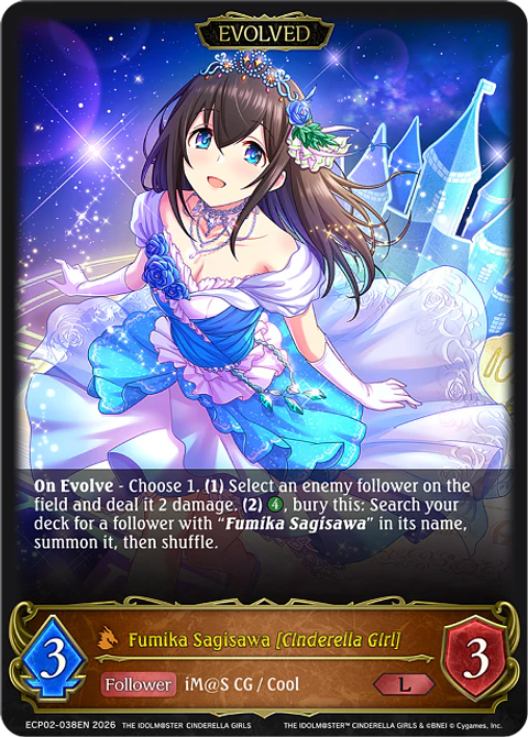 Fumika Sagisawa [Cinderella Girl] (Evolved) - ECP02-038EN - Legendary