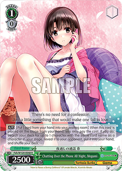 Chatting Over the Phone All Night, Megumi - Fsh/W120-E048 - R