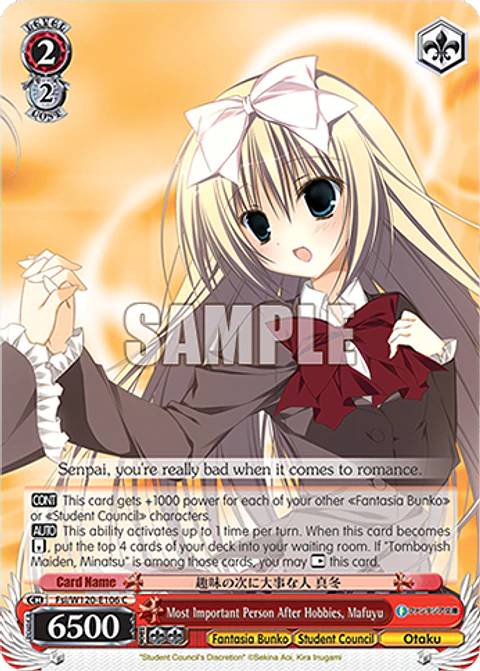 Most Important Person After Hobbies, Mafuyu - Fsi/W120-E106 - C