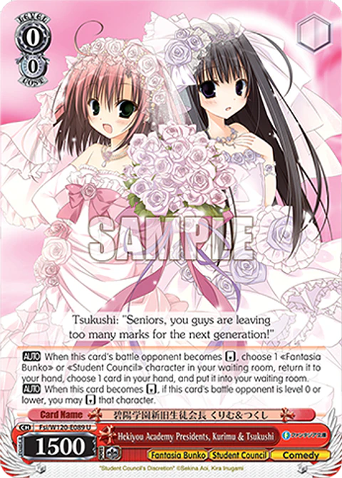 Hekiyou Academy Presidents, Kurimu & Tsukushi - Fsi/W120-E089 - U