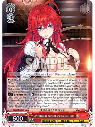 Love Beyond Servant and Master, Rias - Fdd/W120-E076 - RR