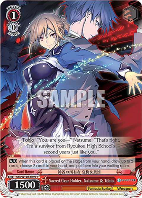 Sacred Gear Holder, Natsume & Tobio - Fdd/W120-E099 - C