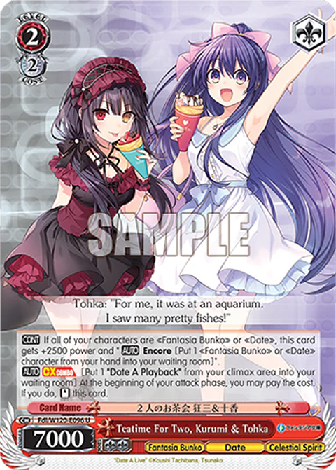 Teatime For Two, Kurumi & Tohka - Fdl/W120-E096 - U