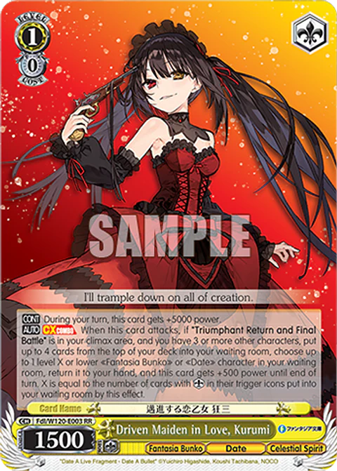 Driven Maiden in Love, Kurumi - Fdl/W120-E003 - RR