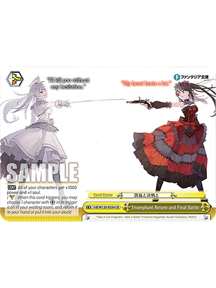 Triumphant Return and Final Battle - Fdl/W120-E034 - CR