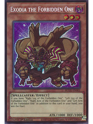 Exodia the Forbidden One - BLGG-EN002 - Secret Rare