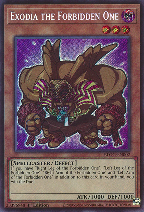 Exodia the Forbidden One - BLGG-EN002 - Secret Rare