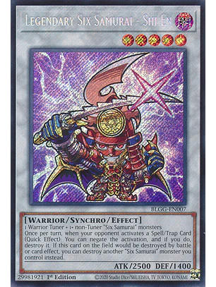 Legendary Six Samurai - Shi En (Chibi artwork) - BLGG-EN007 - Secret Rare