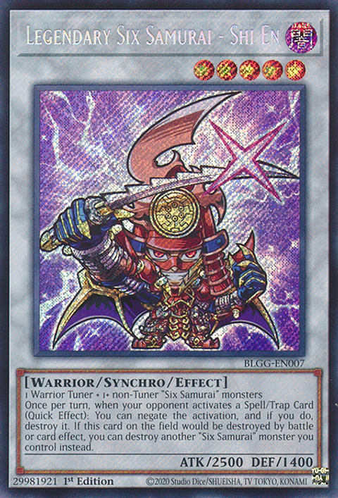 Legendary Six Samurai - Shi En - BLGG-EN007 - Secret Rare
