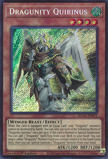 Dragunity Quirinus - BLGG-EN011 - Secret Rare 1